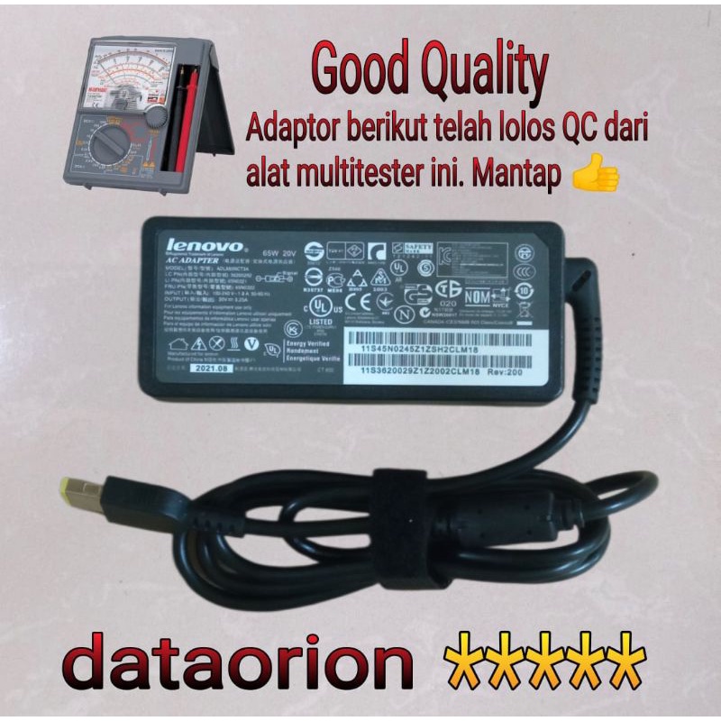 Adaptor Charger Lenovo 20V 3.25A USB for Lenovo G400 G400S G405 G405S G400AS