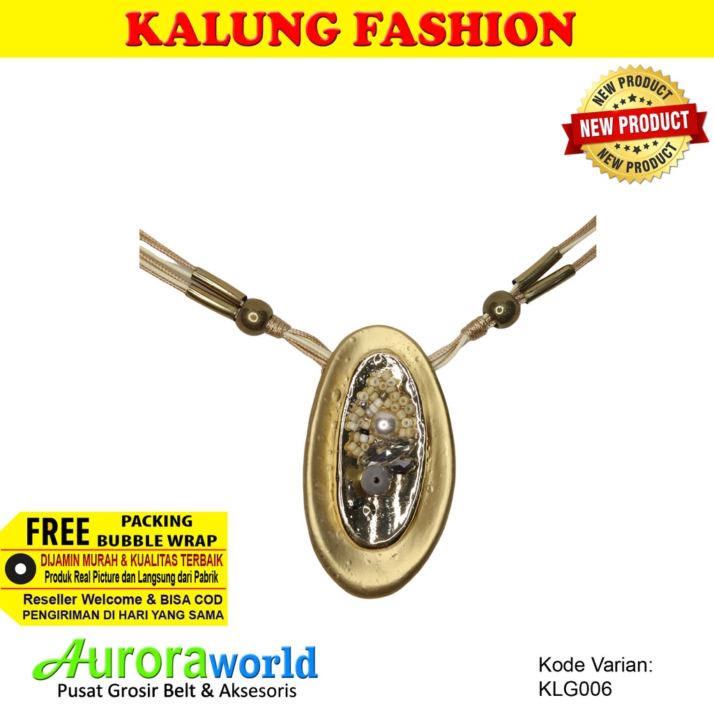 Auroraworld kalung panjang kalung dress kalung gamis