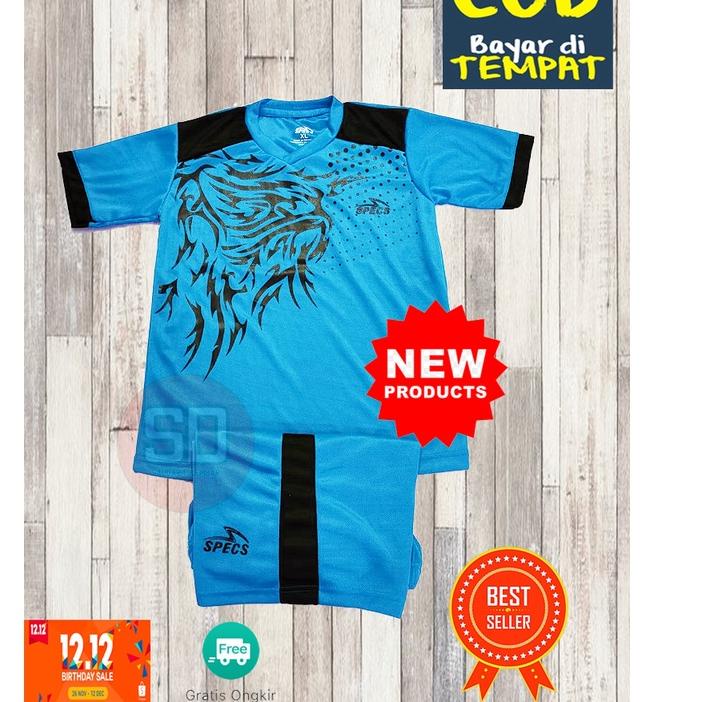 TrxNn4N8--[COD] Jersey Olahraga Junior Anak-anak Specs Usia 6-14 Tahun Baju Bola Jersey Futsal Badmi