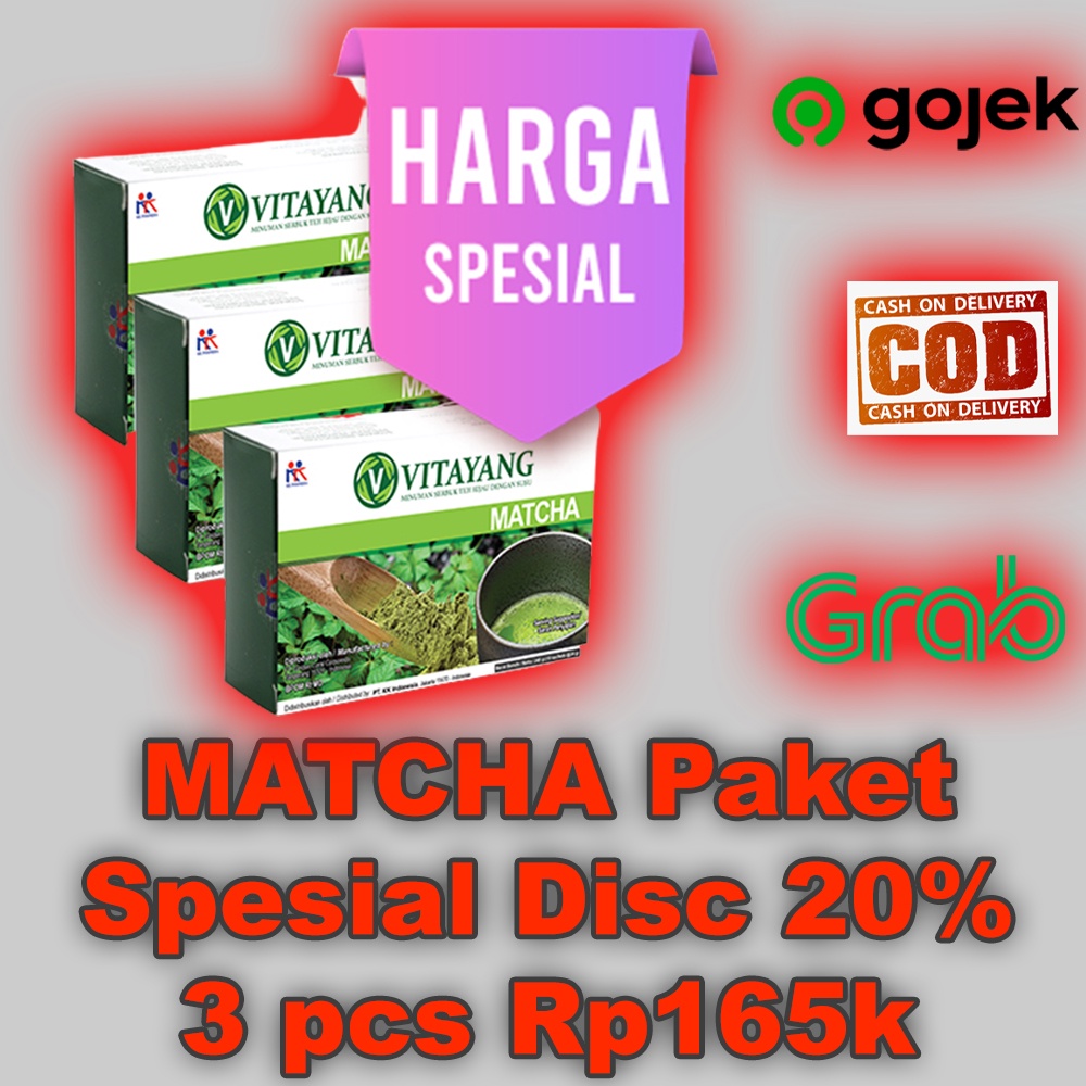 

PROMO Vitayang Matcha Minuman Serbuk Teh Hijau Berklorofil ORIGINAL KK Indonesia