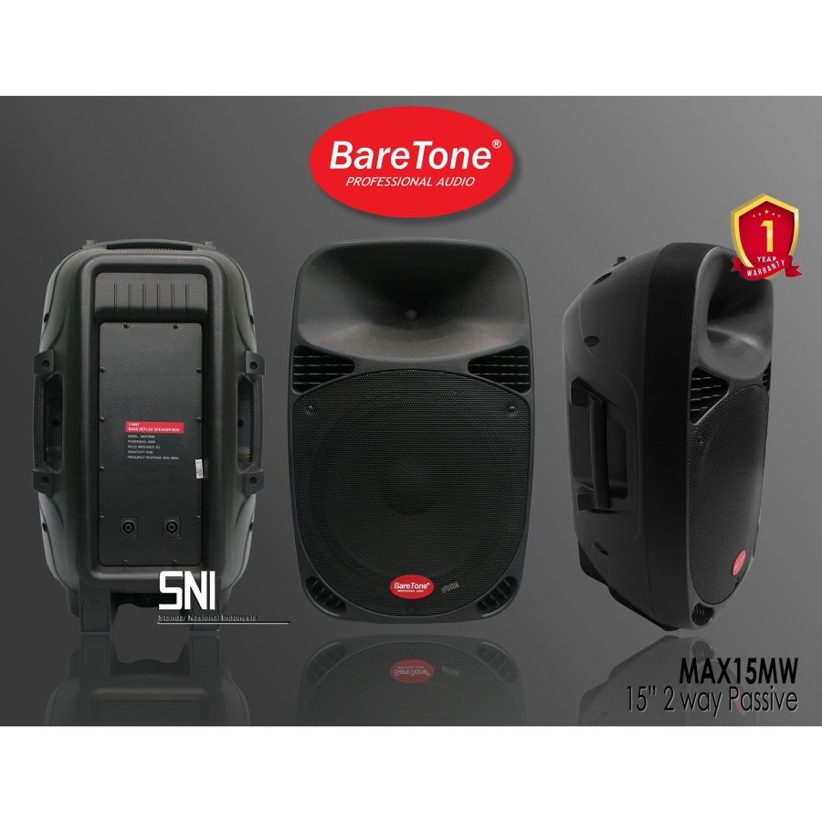 Speaker Pasif Baretone MAX15MW MAX 15 MW Sepasang Original