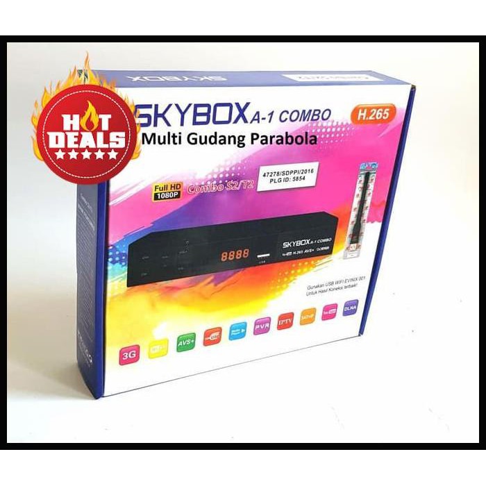 Receiver Skybox A1 Combo Dvb S2 &amp; T2 Hevc 265 Promo