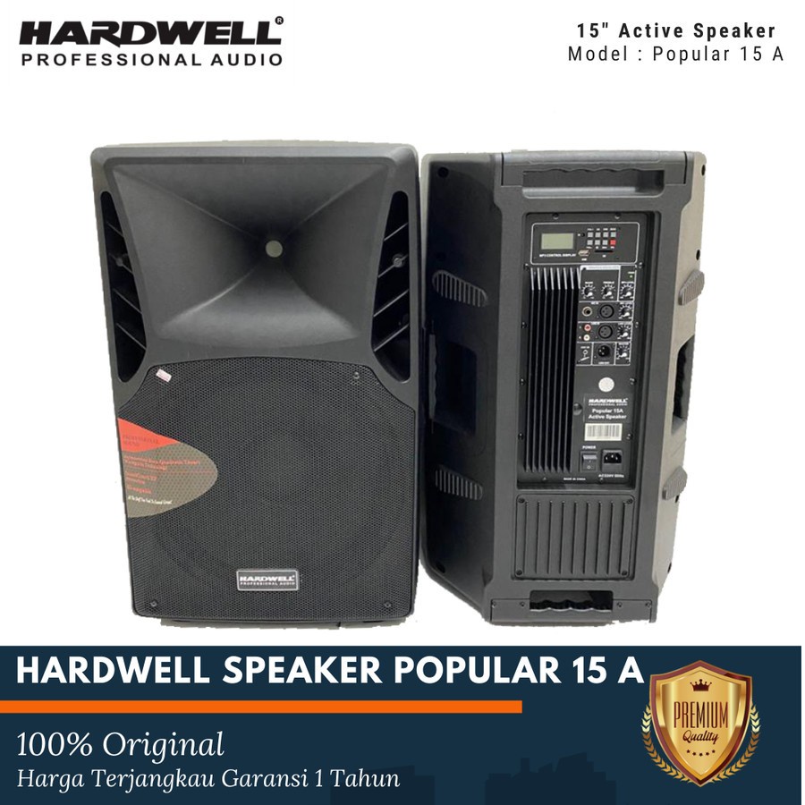 Speaker Aktif Hardwell 15 Inchi Popular 15A Popular15 A Original