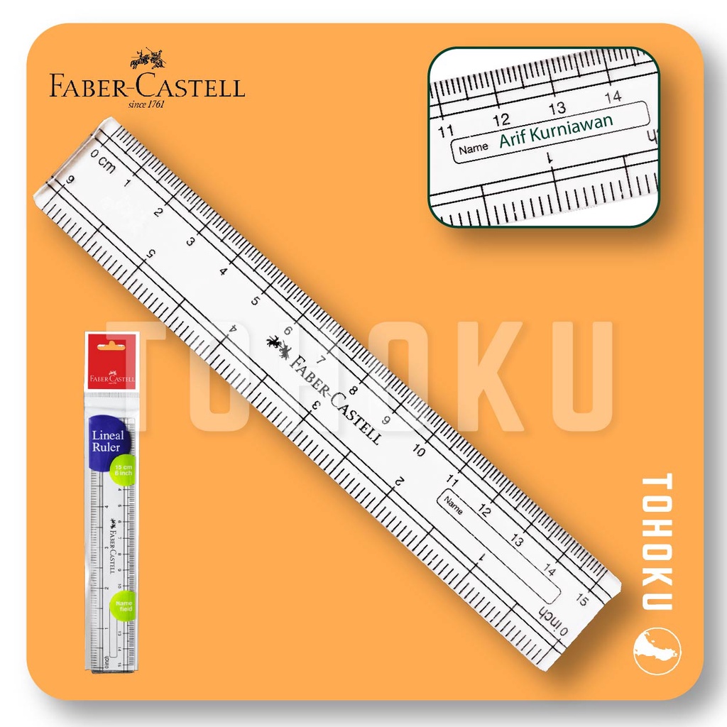 

Mistar Penggaris Faber Castell 15cm