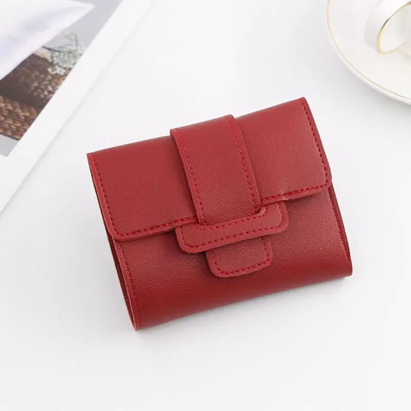 Forever Youth Dompet Wanita Dompet Lipat Import Murah-#6 merah