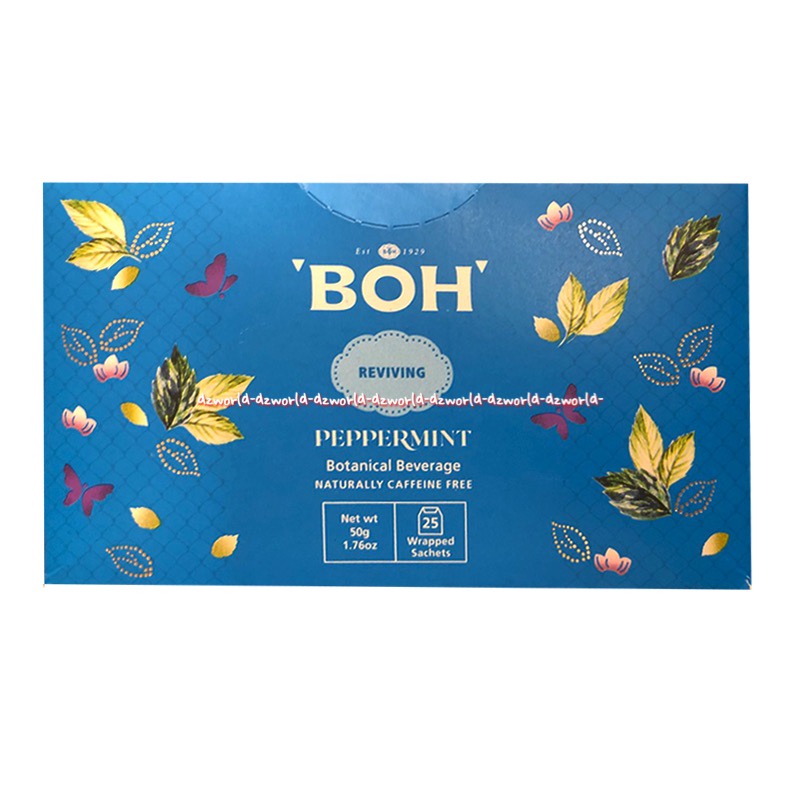 Boh Rejuvenating Jasmine Green Tea 25sachet Reviving Peppermint Botanical Beverage Teh Melati Teh Hijau Teh Rasa Mint Mentol Teh Boh Boh Tea