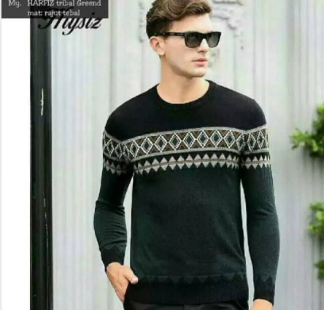 SWEATER RAJUT HARFIZH TRIBAL BEST QUALITY