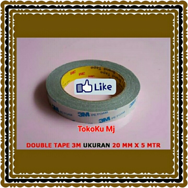 

DOUBLE TAPE 3M PUTIH UKURAN 20 MM X 5 METER MADE IN TAIWAN