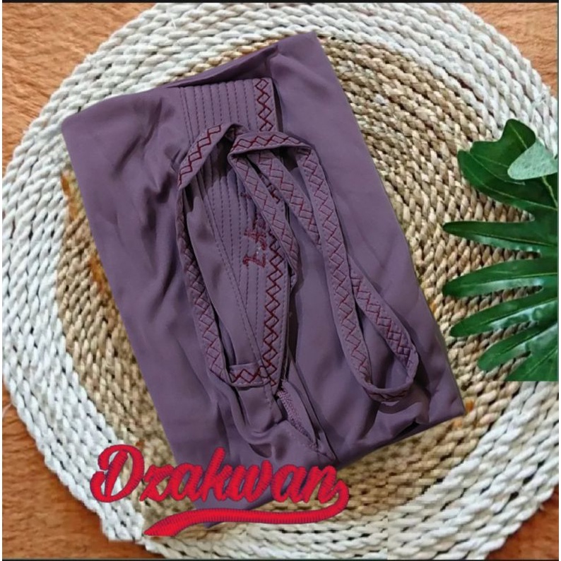 Jilbab instan Zigzag Kerudung kekinian Bergo terbaru 2021 Hijab Jumbo syar'i-Ungu salem