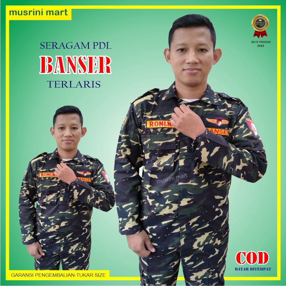 Seragam Pdl Banser Nasional Bahan Katun Twill Anti Luntur Baju Pdl Banser Nasional Resmi Kualitas Pr
