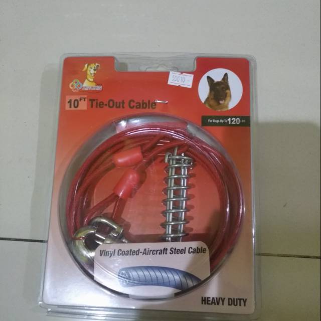 Tie out cable cang cang for dog 5 meter anti putus