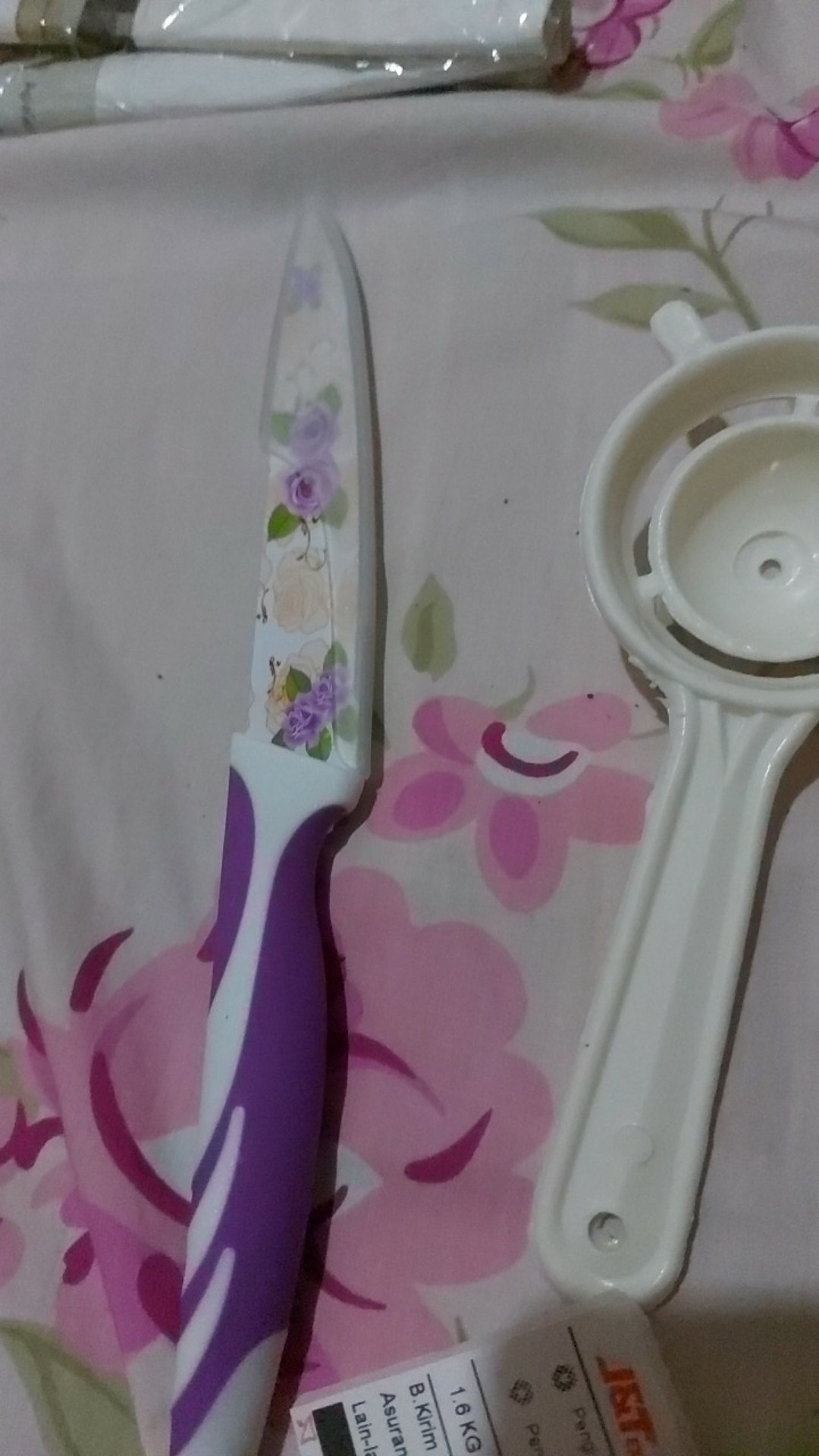 Pisau Dapur Keramik - Pisau Dapur Motif Mawar