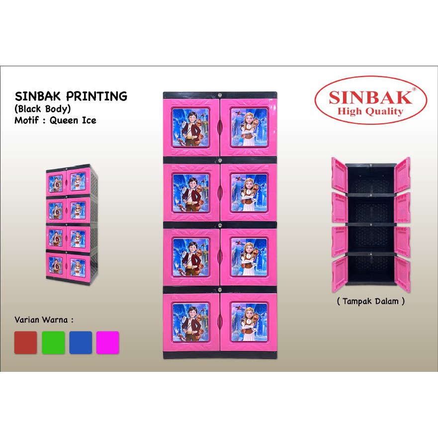 Lemari Plastik Sinbak Printing - Susun 4