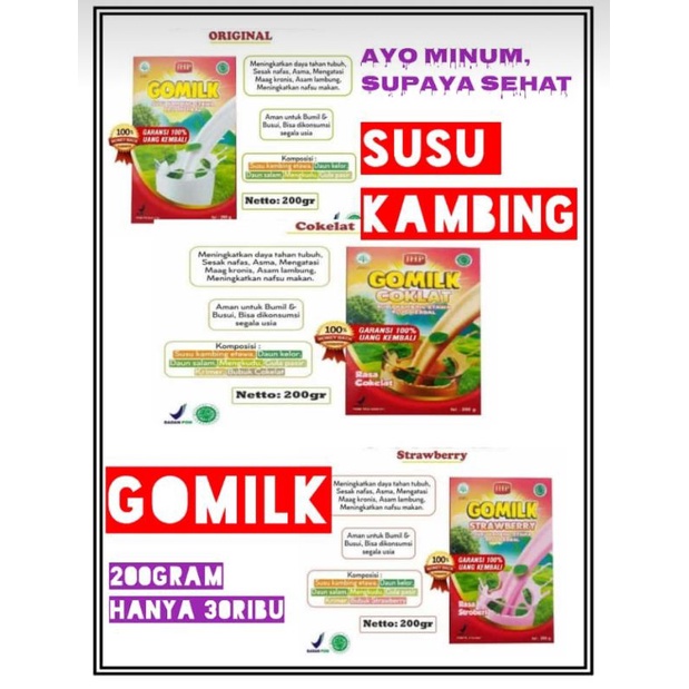 

Gomilk Susu Kambing Etawa Plus Herbal