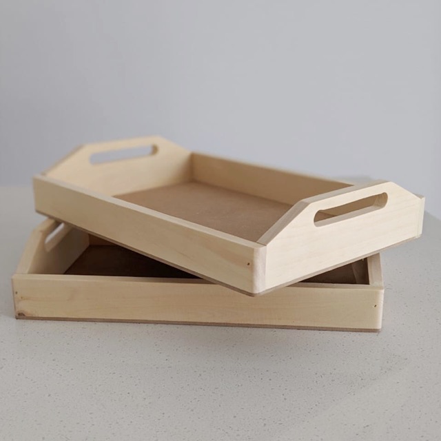 Montessori Wooden Tray Nampan Kayu Mainan Edukasi Anak Montessori Wooden Tray Nampan Kayu Mainan Edukasi Anak