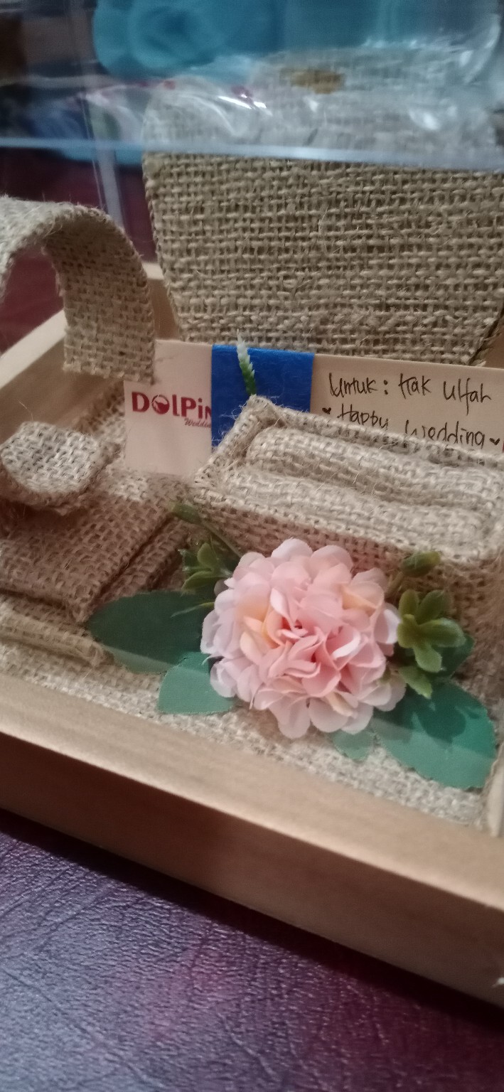 Tempat Perhiasan Seserahan Cincin Gelang Kalung Rustic - Kcgkr