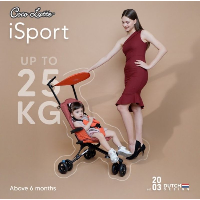 STROLLER COCOLATE ISPORT LIMITID EDITION RODA 3 CABIN SIZE