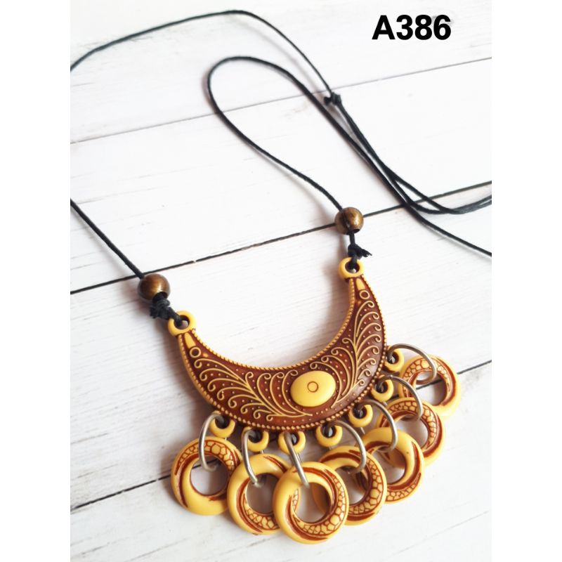 Kalung Etnik A386 Minang Aksesoris Kalung Perempuan Kalung Hijab Tali Panjang Kalung Pesta