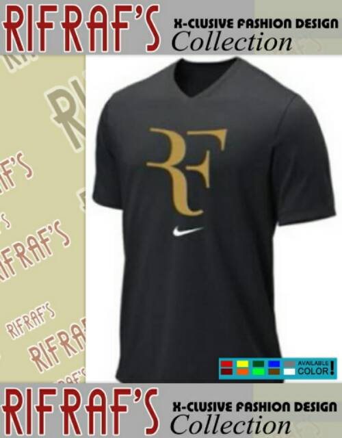 kaos t-shirt nike roger federer.baju custom ready bigsize