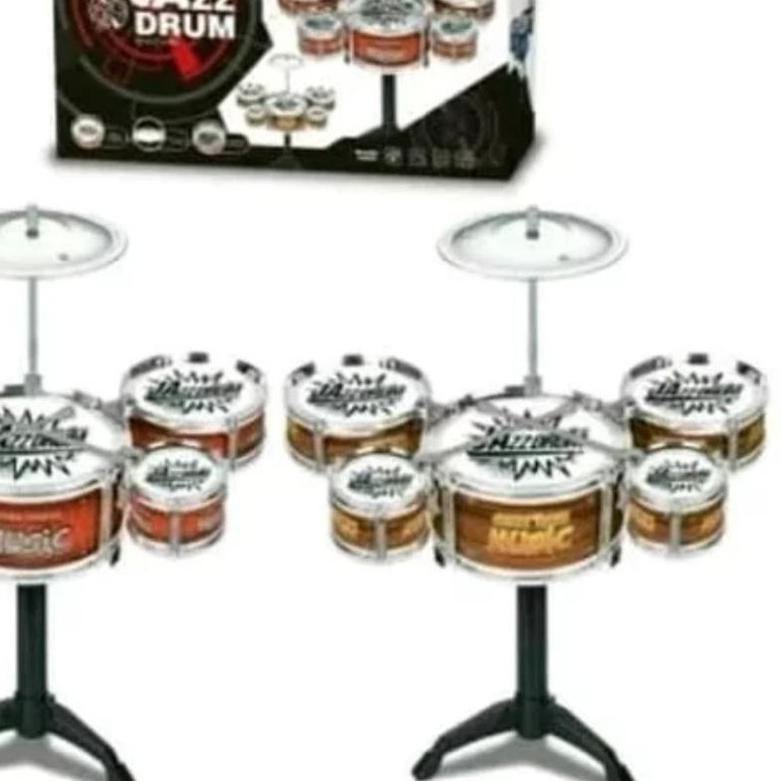 ♘ B661 Mainan Drum Jazz Anak Set-Kecil Rockstar Kit ۞