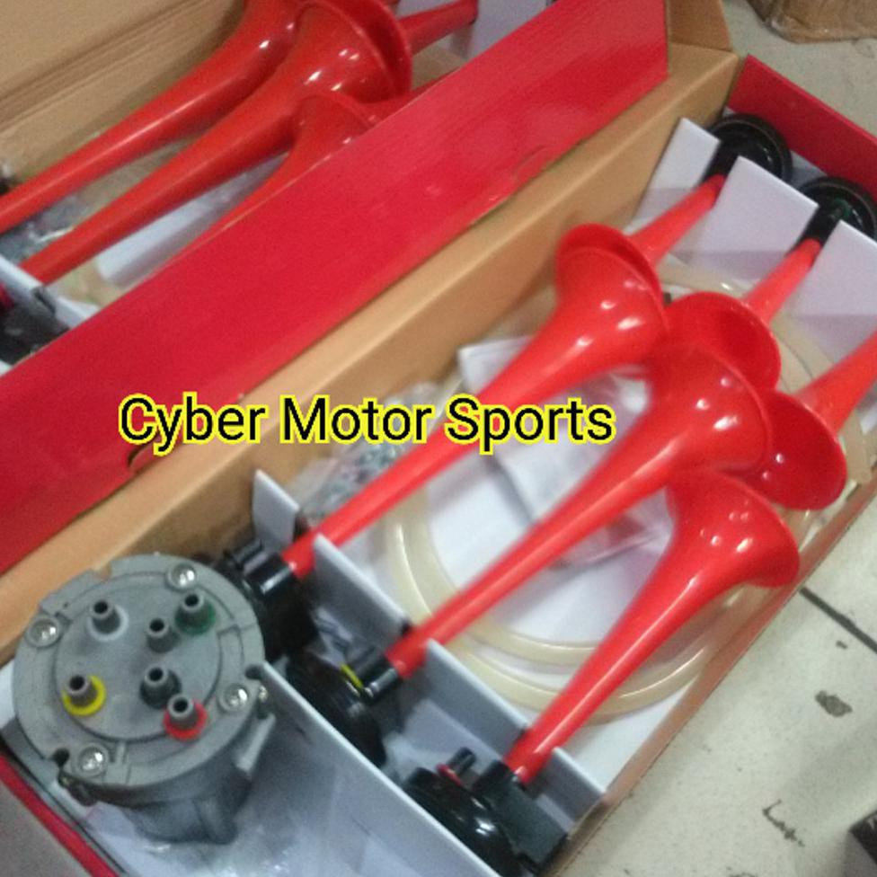 E0919 Klakson 6 Terompet , Klakson Tolelolet 6 Corong, Klakson Dinamo 6 Terompet New