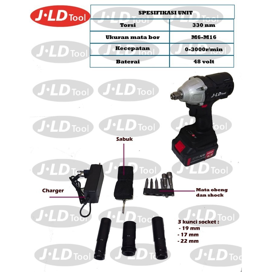 CORDLESS IMPACT WRENCH 48S By JLD Tools