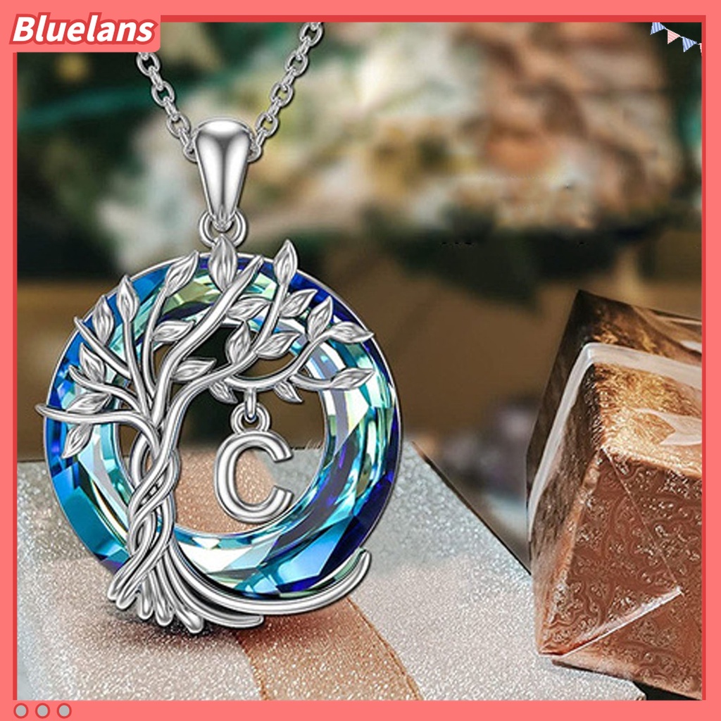 Kalung Rantai Lapis Silver Hias Kristal Imitasi Bentuk Lingkaran Model Hollow Untuk Wanita