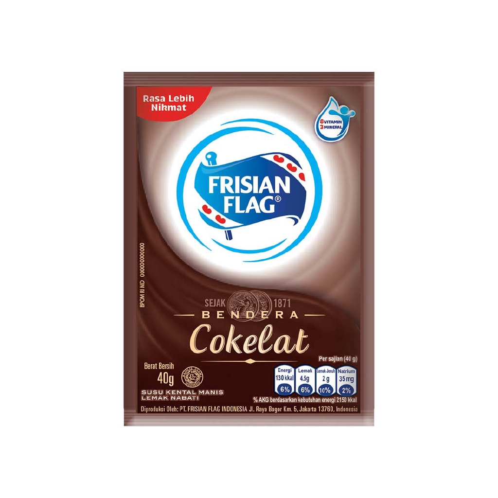 

OL8 - Frisian Flag Kental Manis Coklat 6X40g
