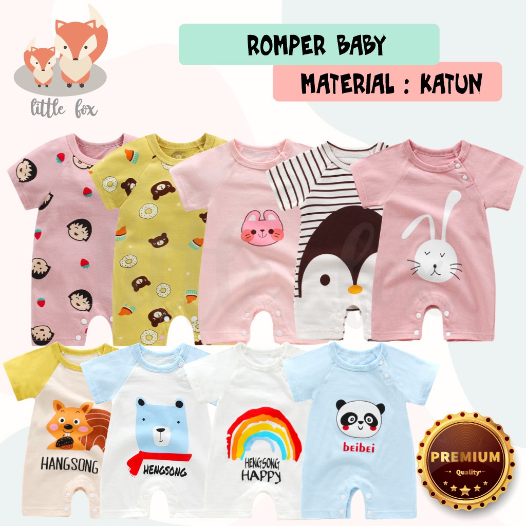 [ IMPORT] 0-1 TAHUN JUMPER / ROMPER KODOK / BAJU BAYI PANJANG / BABY NEWBORN LUCU MOTIF KARAKTER