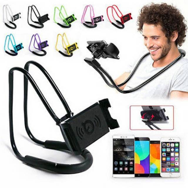 Lazy pod Neck phone holder leher selfie stand smartphone