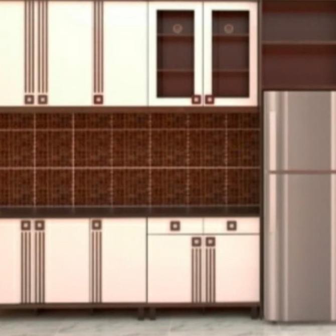 Graver Terlaris Lemari Dapur Rak Atas Bawah Kitchenset5L 5 Pintu + Rak Vidanistoreid
