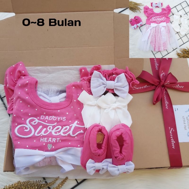 COD HAMPERS BAYI DRES TUTU PREMPUAN | KADO LAHIRAN | NEWBORN GIFT BOX | Banyak varian