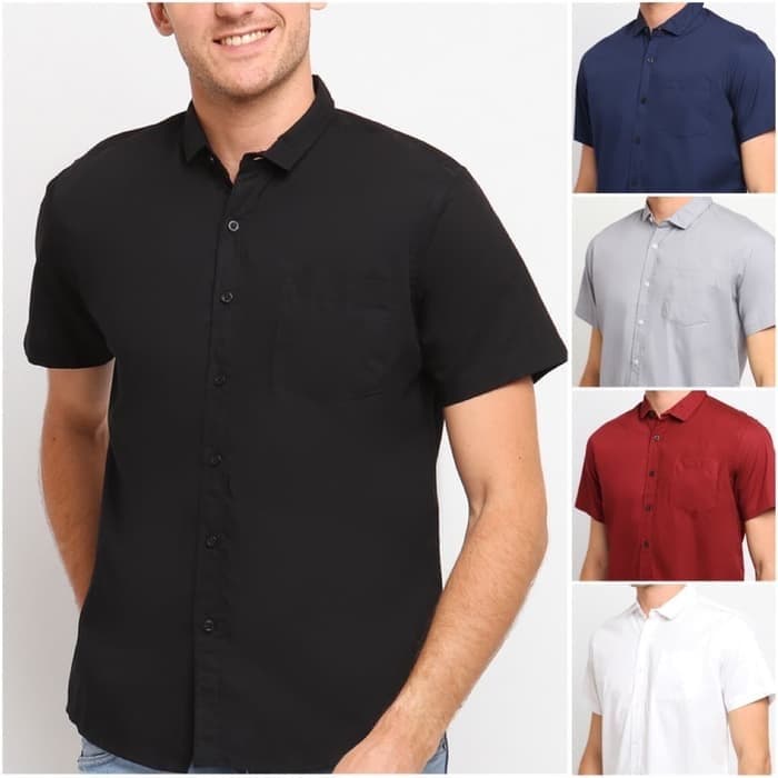 Baju Kemeja Levis Jeans Lengan Panjang Cowo Laki Pria Import Wa W OI324 Ppss Kemeja Hitam Polos Pria