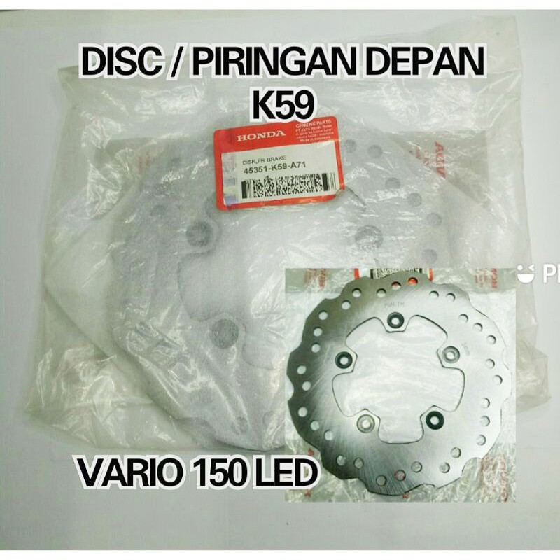 Piringan depan BEAT VARIO SPACY SCOOPY VARIO 125 LED VARIO 150 LED NEW