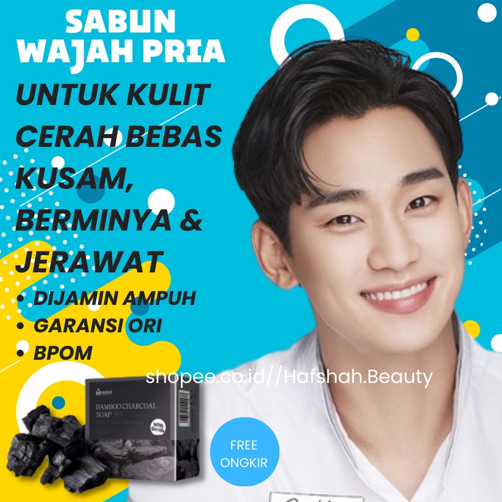 VIRAL!! Sabun Pembersih Wajah Pria / Pembersih Wajah Pria Kusam / Sabun Pemutih-Wajah Pria Permanen 