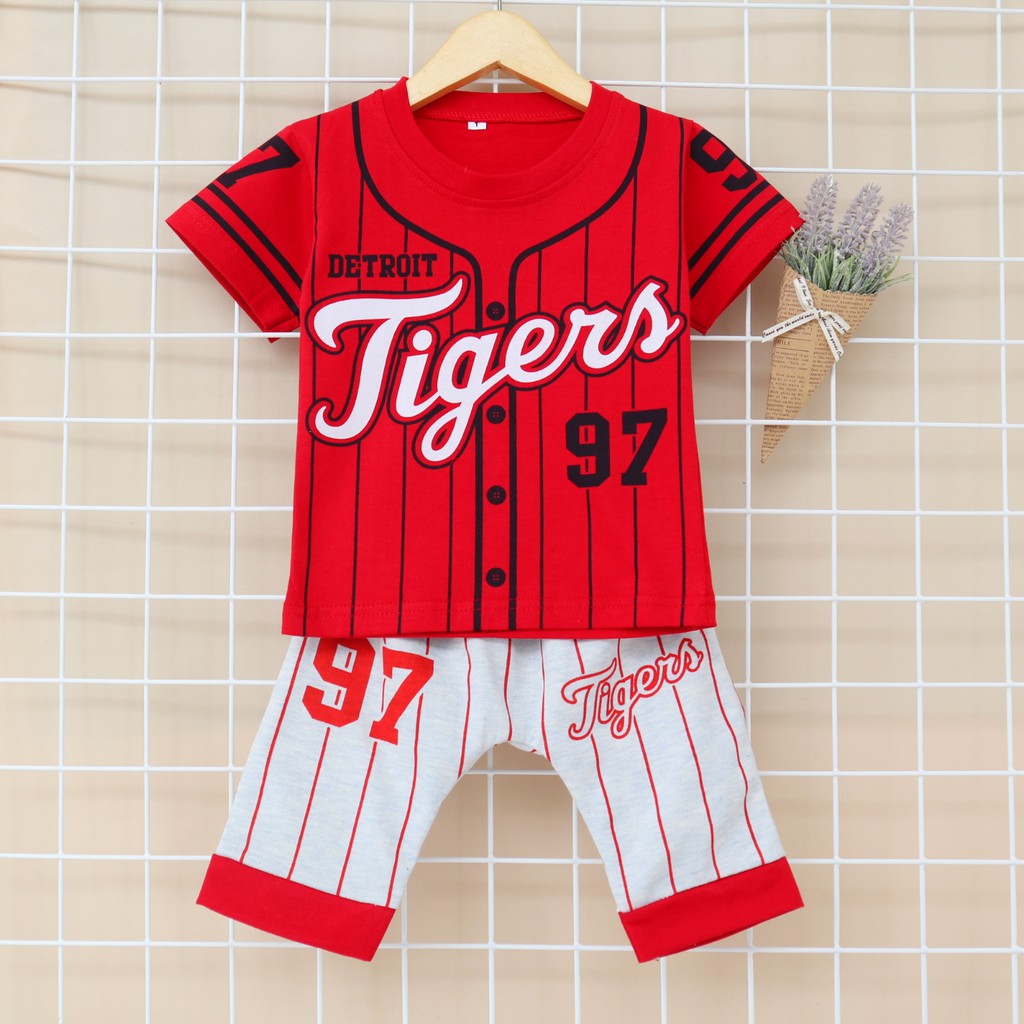 IMK Motif Tiger 97 Nuna Store / Setelan Baju Bayi 6 bulan - 6 tahun / Baju Anak Laki-laki