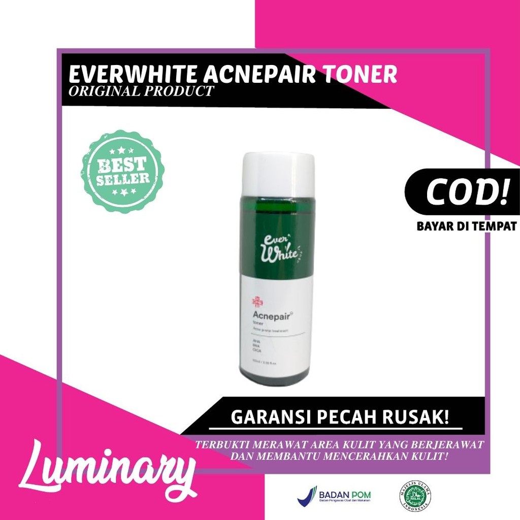 Everwhite Acnepair Toner Perawatan Wajah Jerawat Perawatan Kecantikan Toner Wajah Penghilang Jerawat Original BPOM