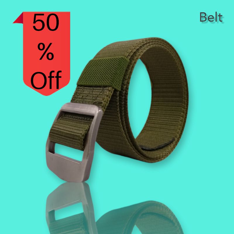 IKAT PINGGANG KANVAS NYLON TACTICAL PRIA WANITA BELT FASHION PANJANG -+ 125cm