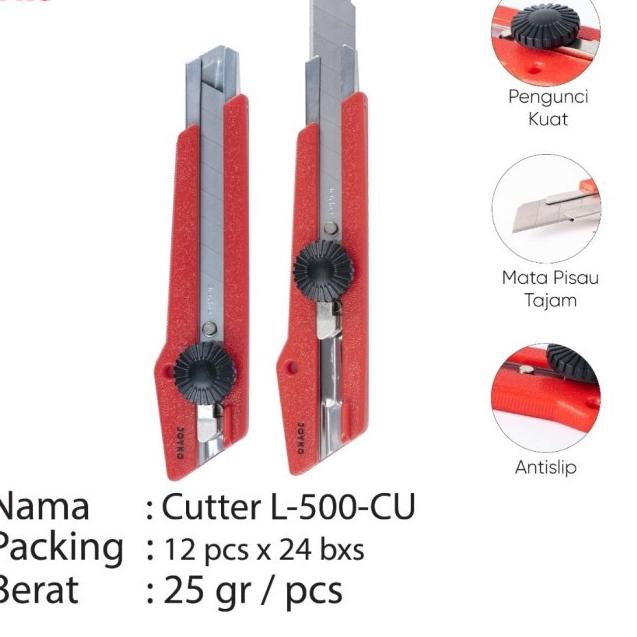 

【Penjualan Terbaik】 [DAVIS] Cutter Joyko L-500-CU (pcs) termurah se indonesia
