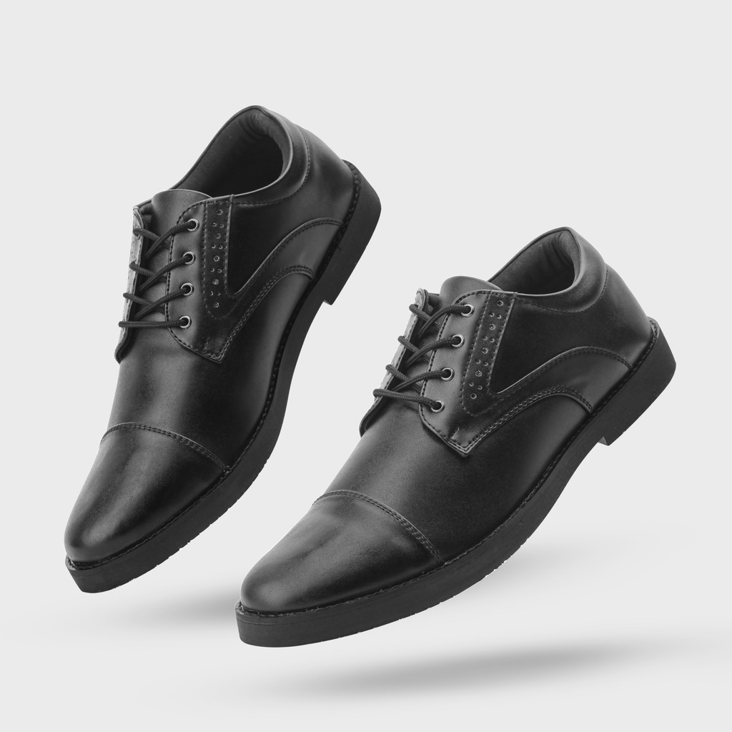 NARUNA BLACK ORIGINAL x GIANT FLAMES Sepatu Formal Hitam Tali Pria Pantofel Kerja Kantor Dinas Resmi Guru PNS Kantoran Pesta Undangan Wedding Kondangan Nikah Wisuda Kuliah Oxford Semi Kulit Premium Footwear Big Size Jumbo Ukuran Besar 44 45 Keren Terbaru