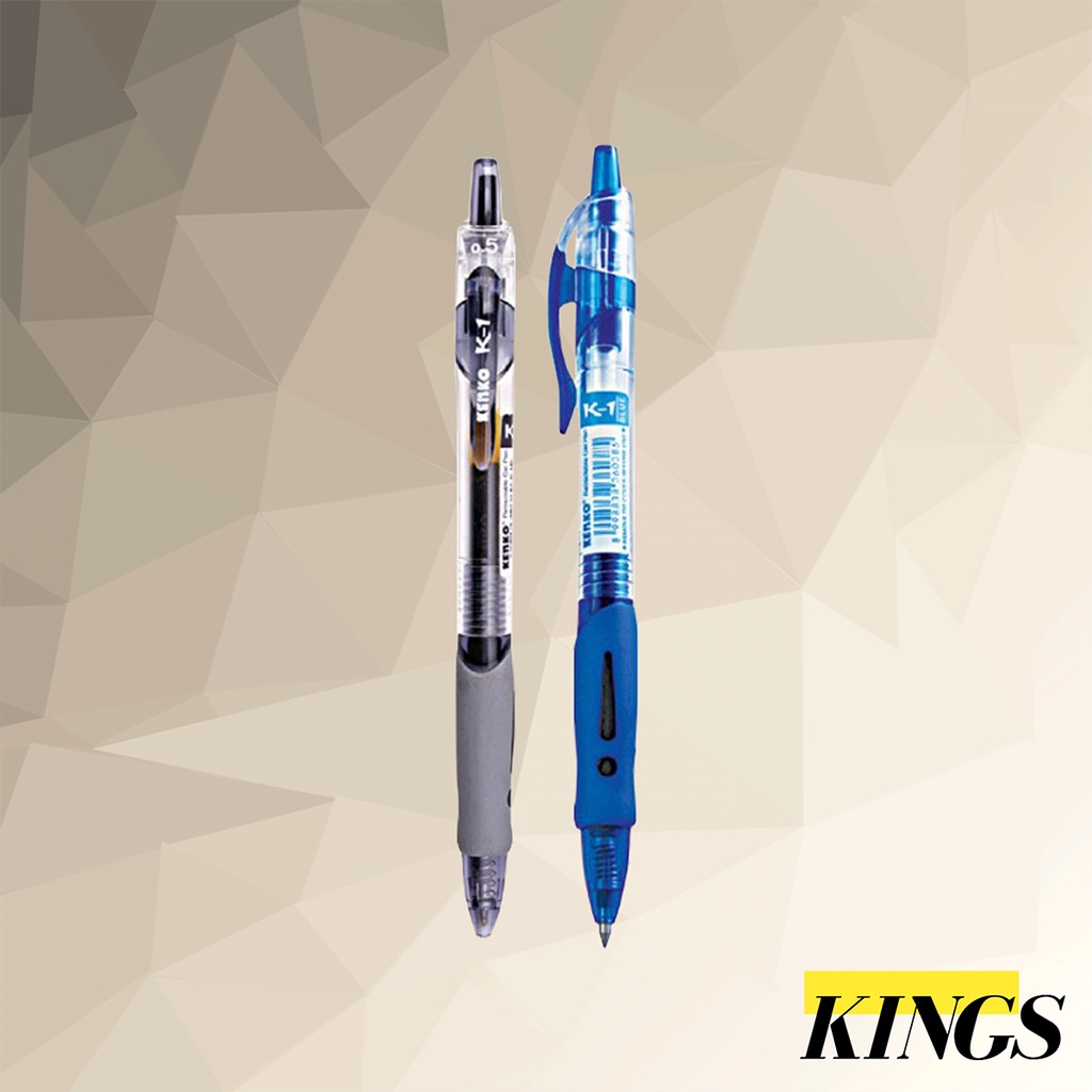 

12 PCS Kenko Gel Pen / Pena / Bolpen / Pulpen Retractable K-1 0.5 mm