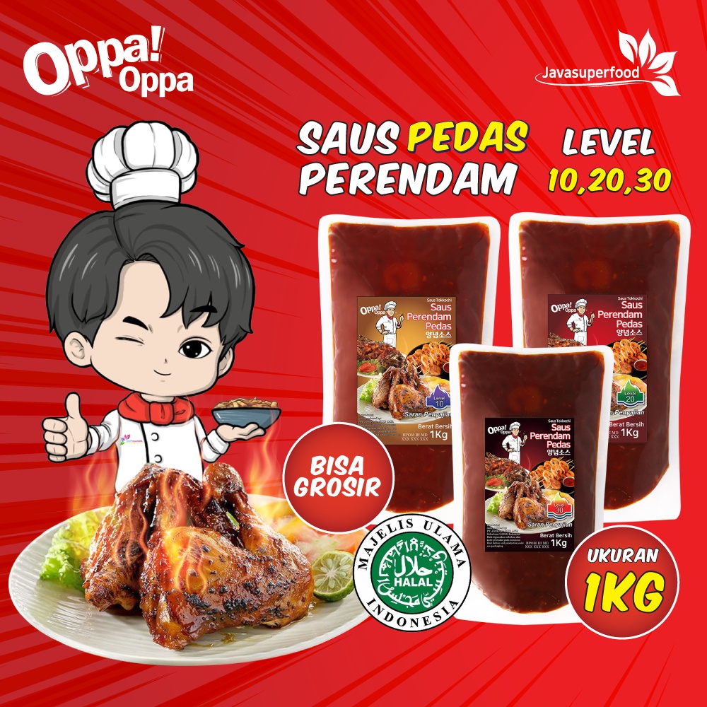 Saus Perendam Pedas Tokkochi Saus Buldak Pedas 1Kg Oppa-Oppa