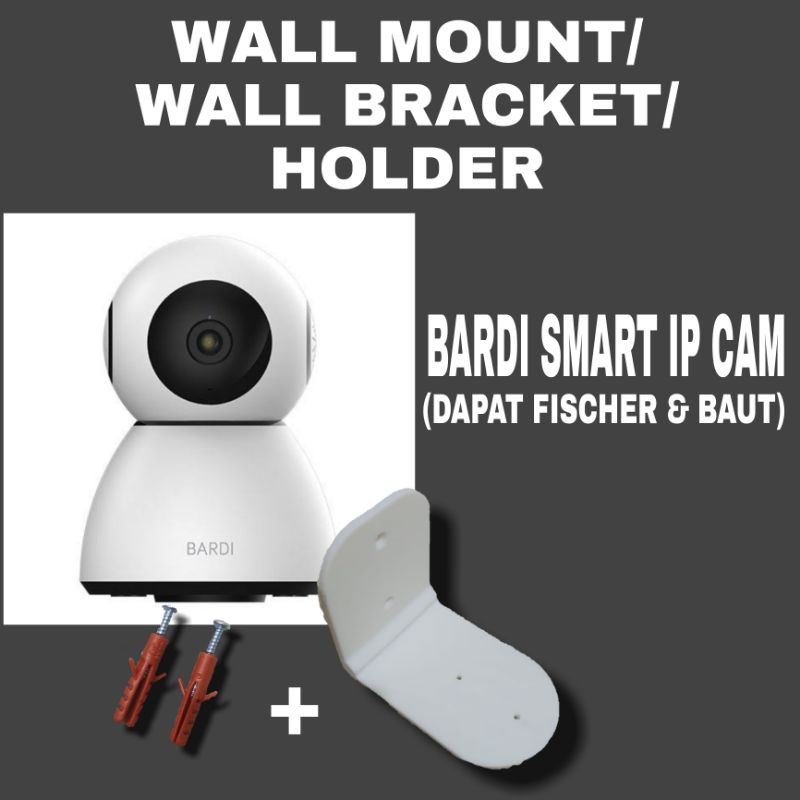 BARDI Smart Indoor IP Camera CCTV Wall Mount Bracket Holder