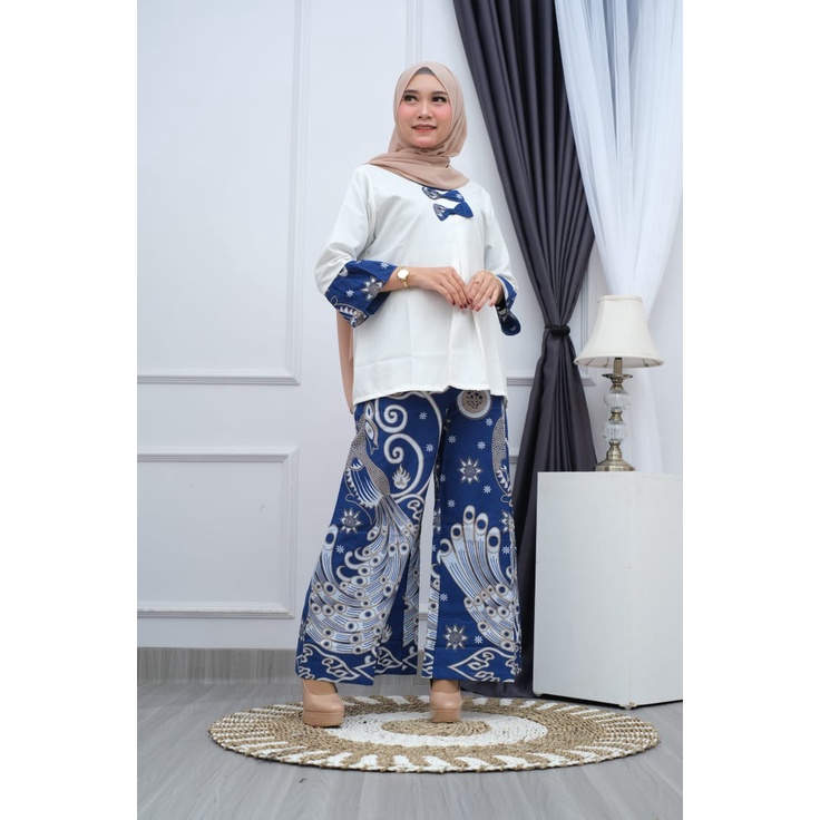 SETELAN SET KULOT / TUNIK BATIK WANITA KEKINIAN