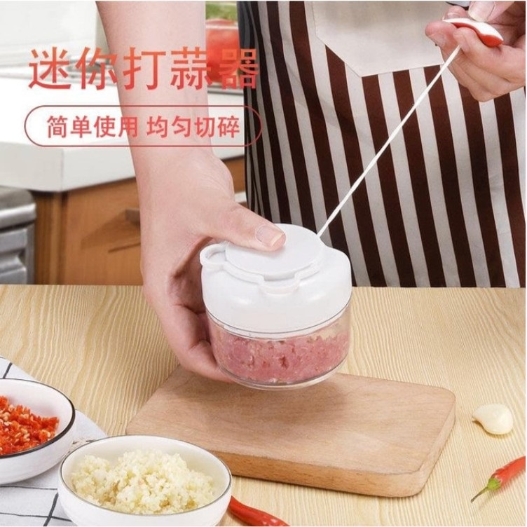 PENCACAH BAWANG DAGING PEMOTONG PENGGILING MANUAL MINI BLENDER GARLIC CHOPPER