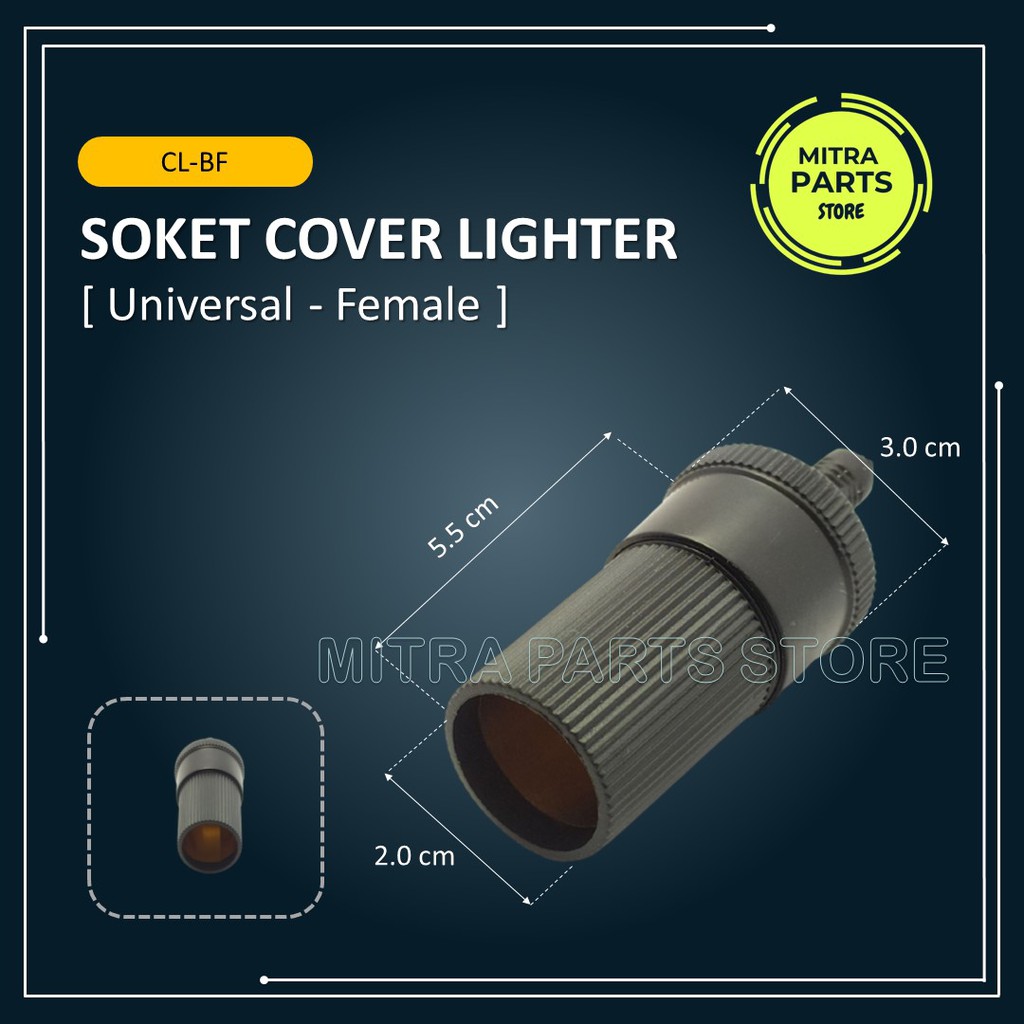 Socket Lighter Female Cewek / Soket Lighter Charger / Fulle Adaptor