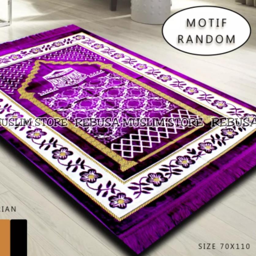 ❇ Sajadah Turki Ukuran 110x70cm / Sajadah Bulu Lembut / Sajadah Tebal Premium / Sajadah Turkey ♣