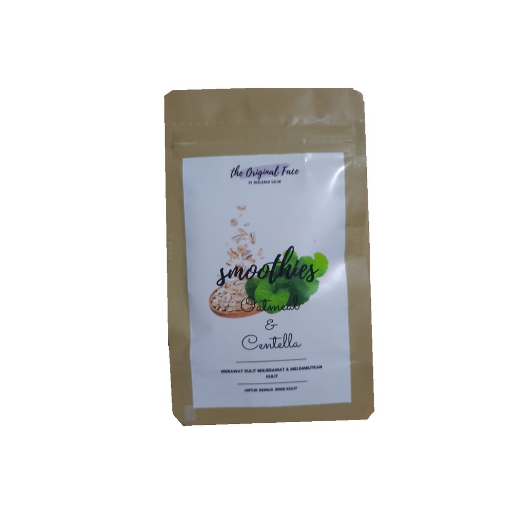 NEW!!! Masker Wajah Smoothies Oatmeal &amp; Centella by Nurjanah Salim