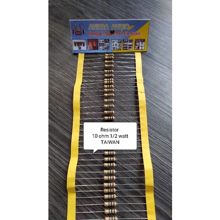 resistor 10 ohm 1/2 watt TAIWAN