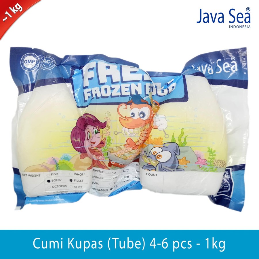 

Cumi Kupas Beku Tube 4-6 pcs, 1 kg